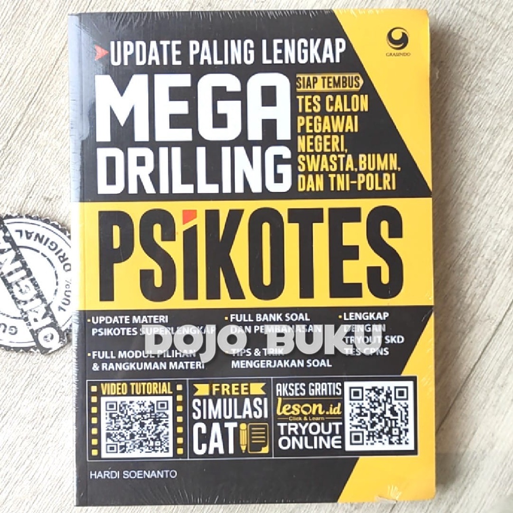 Buku Update Paling Lengkap Mega Drilling Psikotes by Hardi Soenanto