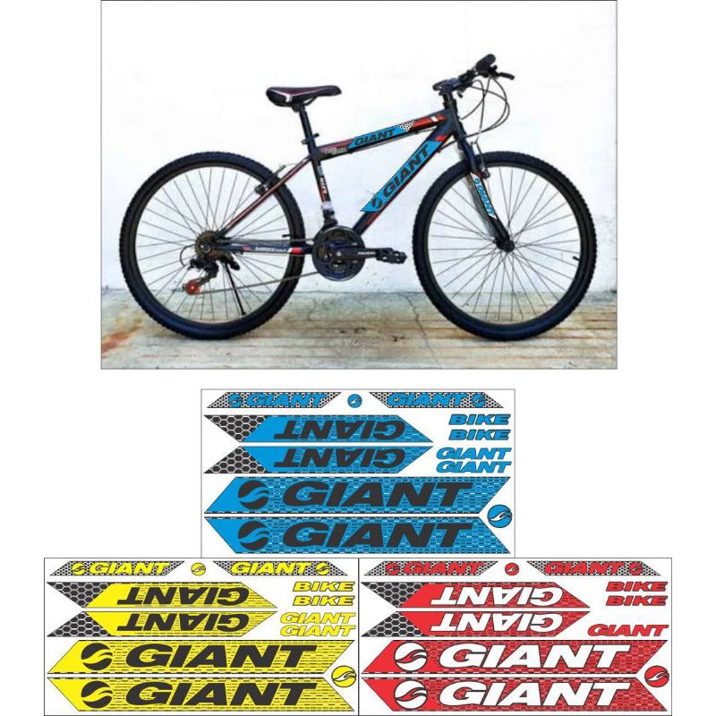 stiker frame sepeda mtb GIANT variasi semua ready bisa COD