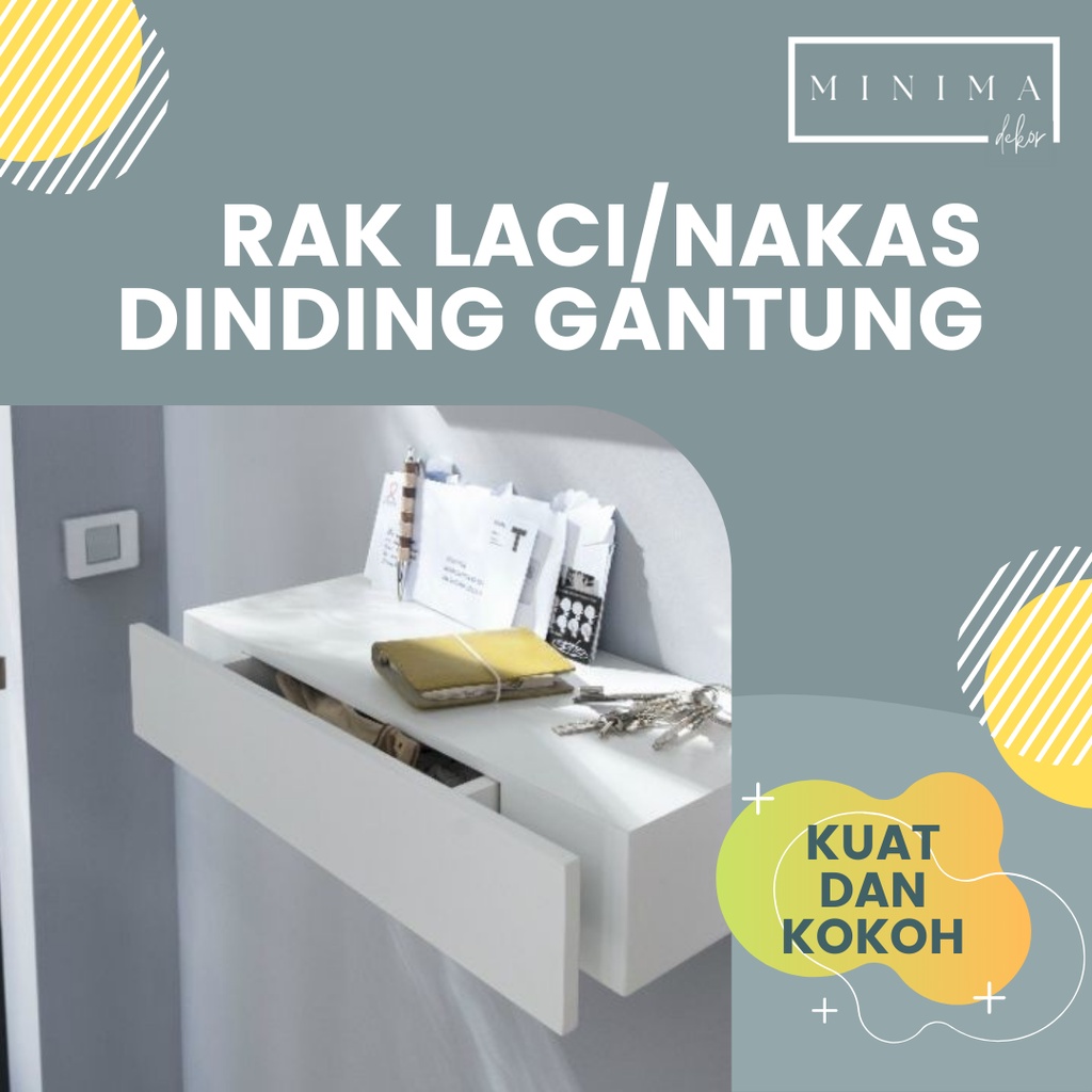 Rak laci / Nakas dinding gantung