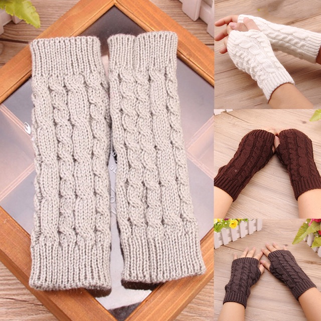 IMPORT MOLLAD Glove Fingerless Sarung tangan fingerless rajut wool Glove winter infinity