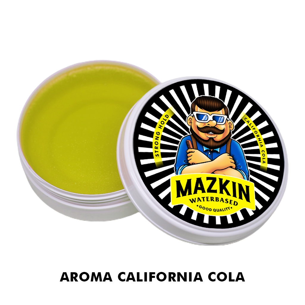 POMADE WATERBASED Mazkin | PREMIUM KEMASAN BESAR 100GR | WATERBASED POMADE