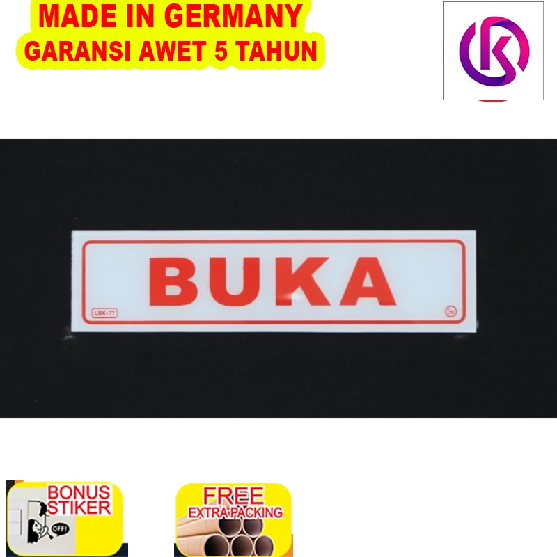 

Murah PAPAN LABEL AKRILIK TULISAN BUKA