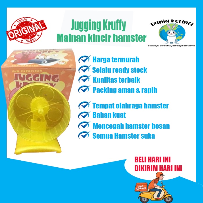 MAINAN HAMSTER KINCIR JUGGING KRUFFY ROLLING TEMPAT OLAHRAGA