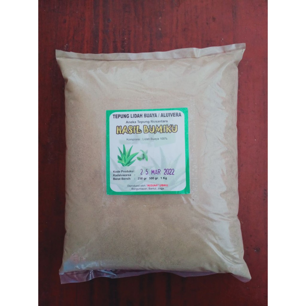TEPUNG LIDAH BUAYA Organik 250 gram/TEPUNG ALOE VERA/Aloevera Powder