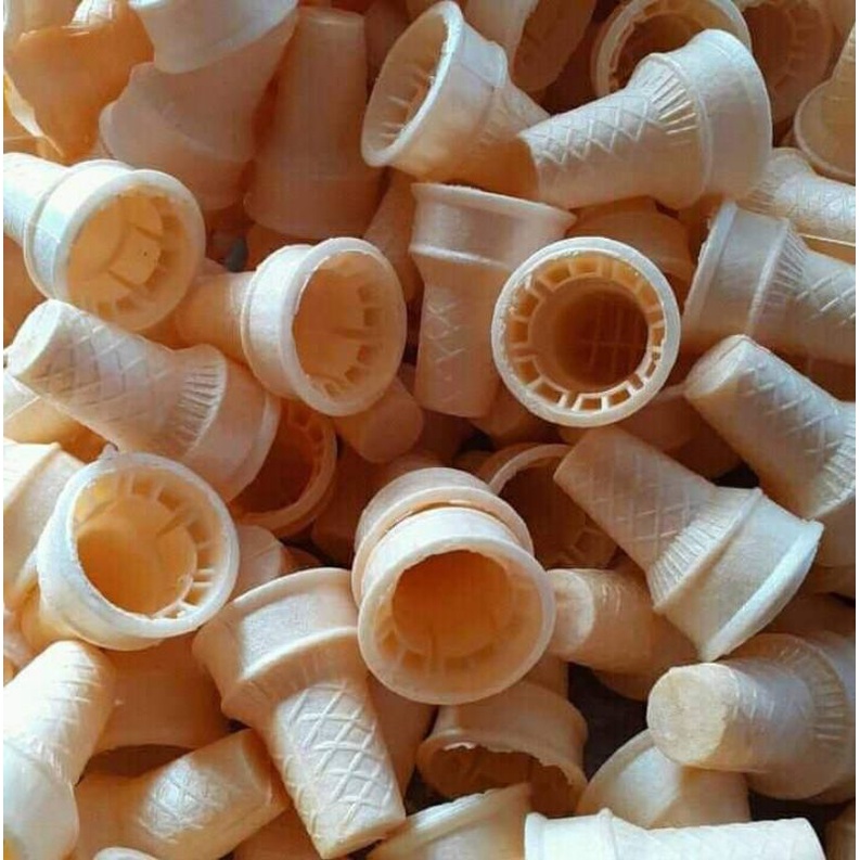 Cone Es Krim 300 pcs | Kerupuk es krim | Contong ( diameter 4,3cm)