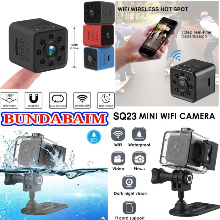 CAMERA CCTV MINI WIFI SPY KAMERA SQ23 KAMERA WATERPROOF SPY CAM MINI