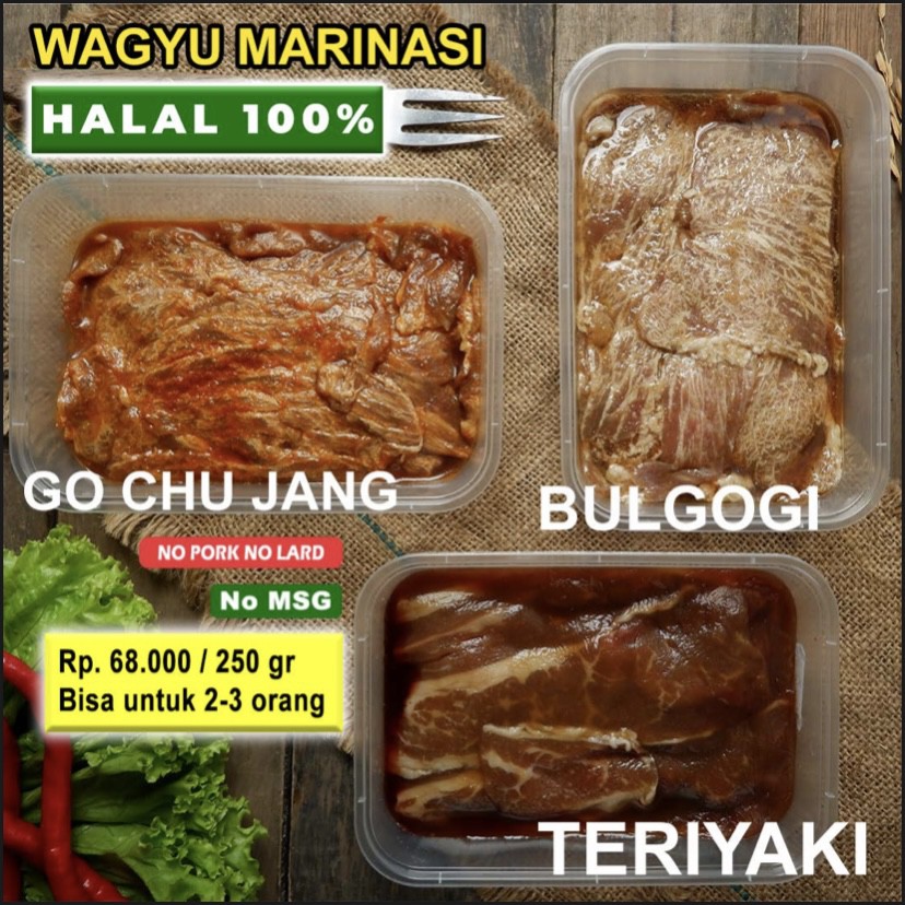 

Marinated Beef Wagyu Siap Grill/Tumis