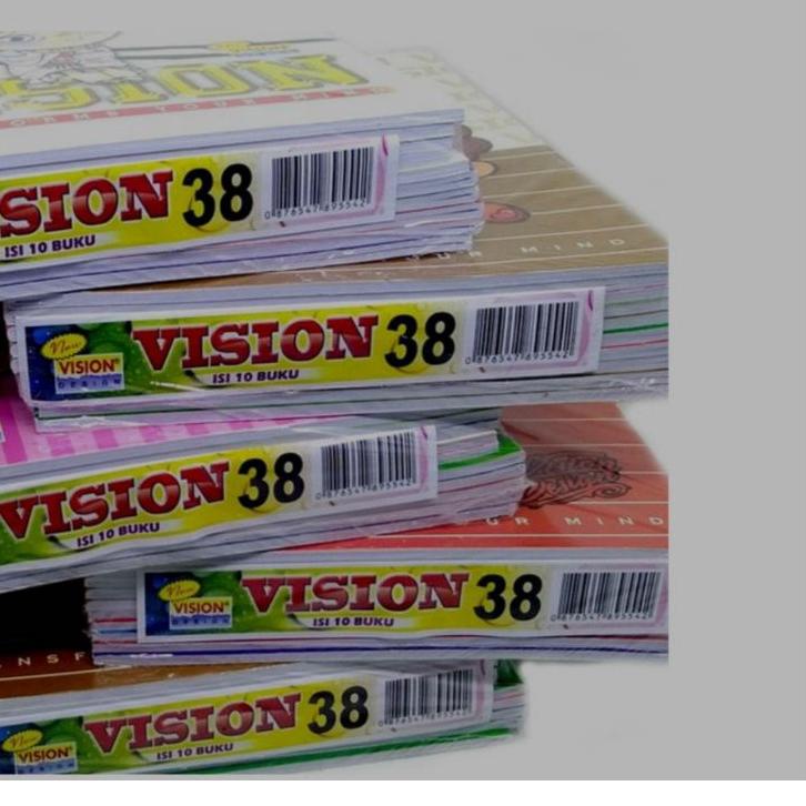 

Top Produk.. buku tulis vision 38 lembar Murah 1 pack isi 10 buku
