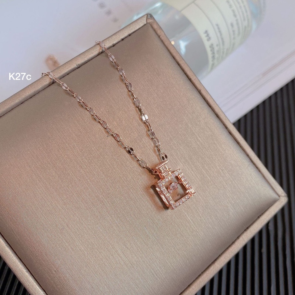 COD! kalung titanium parfum dancing stone anti karat / kalung liontin parfum import anti karat