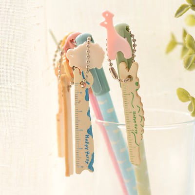 

(PROMO) Pulpen Gel Hitam dengan Penggaris Mini