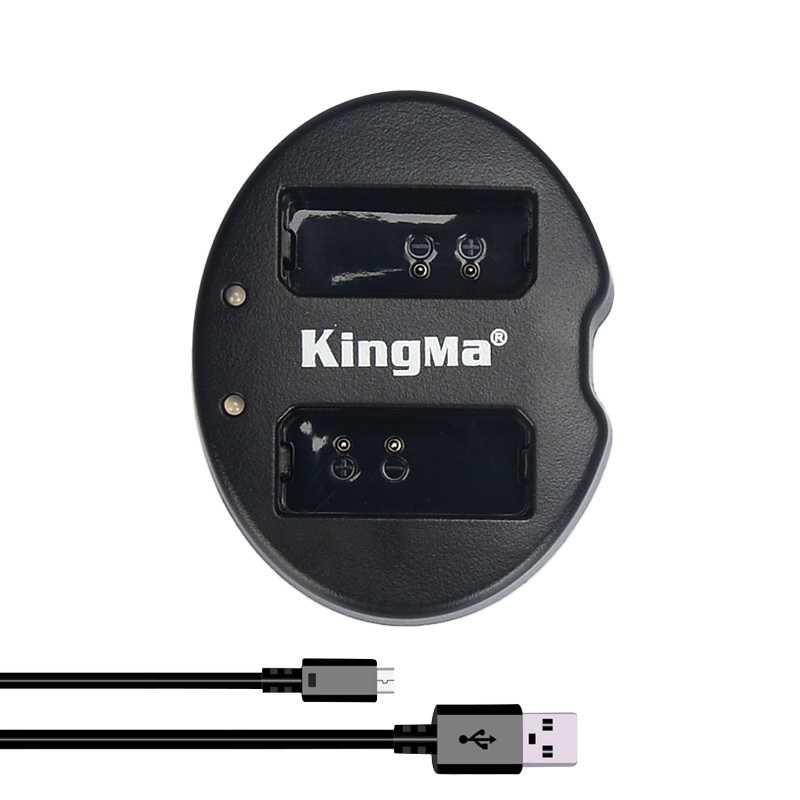 Kingma Charger Baterai 2 Slot Canon 1100D 1200D - LP-E10 [Hitam]