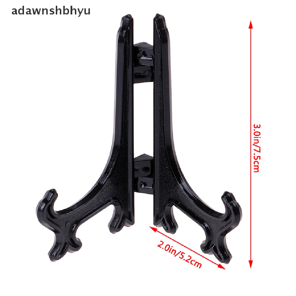 Adawnshbhyu 12Pcs Display Stand Easel Tempat Piring Gambar Foto Art Plastik Lipat