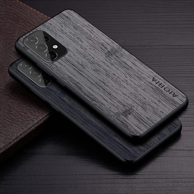 CASE SAMSUNG M14 A14 A24 A34 A54 5G 4G M23 M33 M53 5G A33 A53 A73 5G A13 A23 5G 4G WOOD TEXTURED AIORIA ORIGINAL