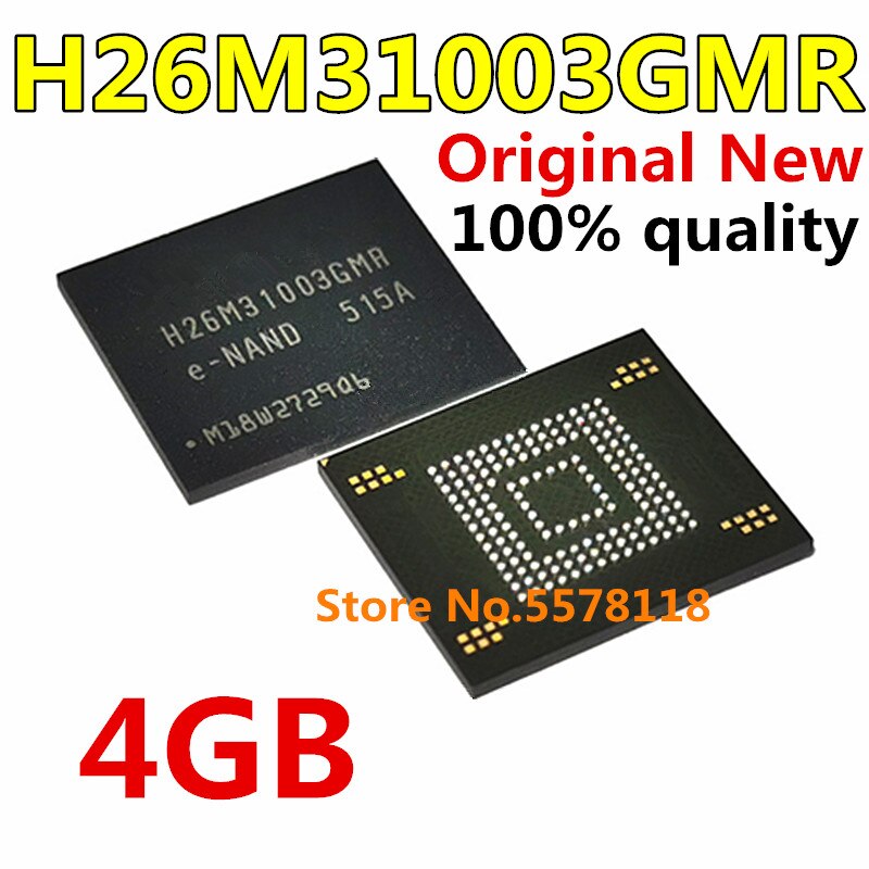 (Ready Stock) 1-10pcs H26M31003GMR H26M31003 EMMC 4GB BGA Chipset