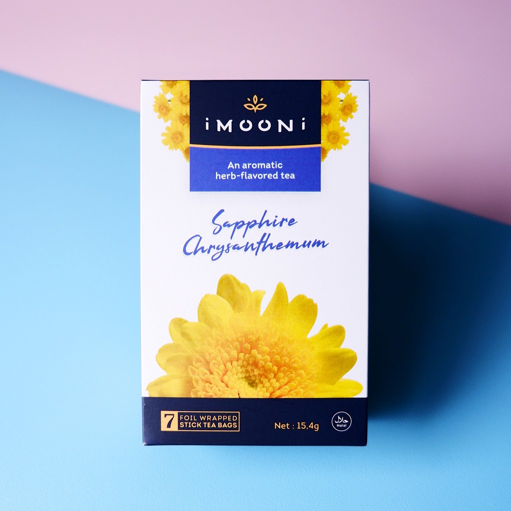 

Imooni Sapphire Chrysanthemum - Tisane Celup Herbal Biru Tinggi Antioksidan
