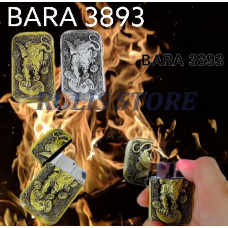 COD - Korek Api Bara Huage Dinuo Motif Winged Beast HG-568-1 3893