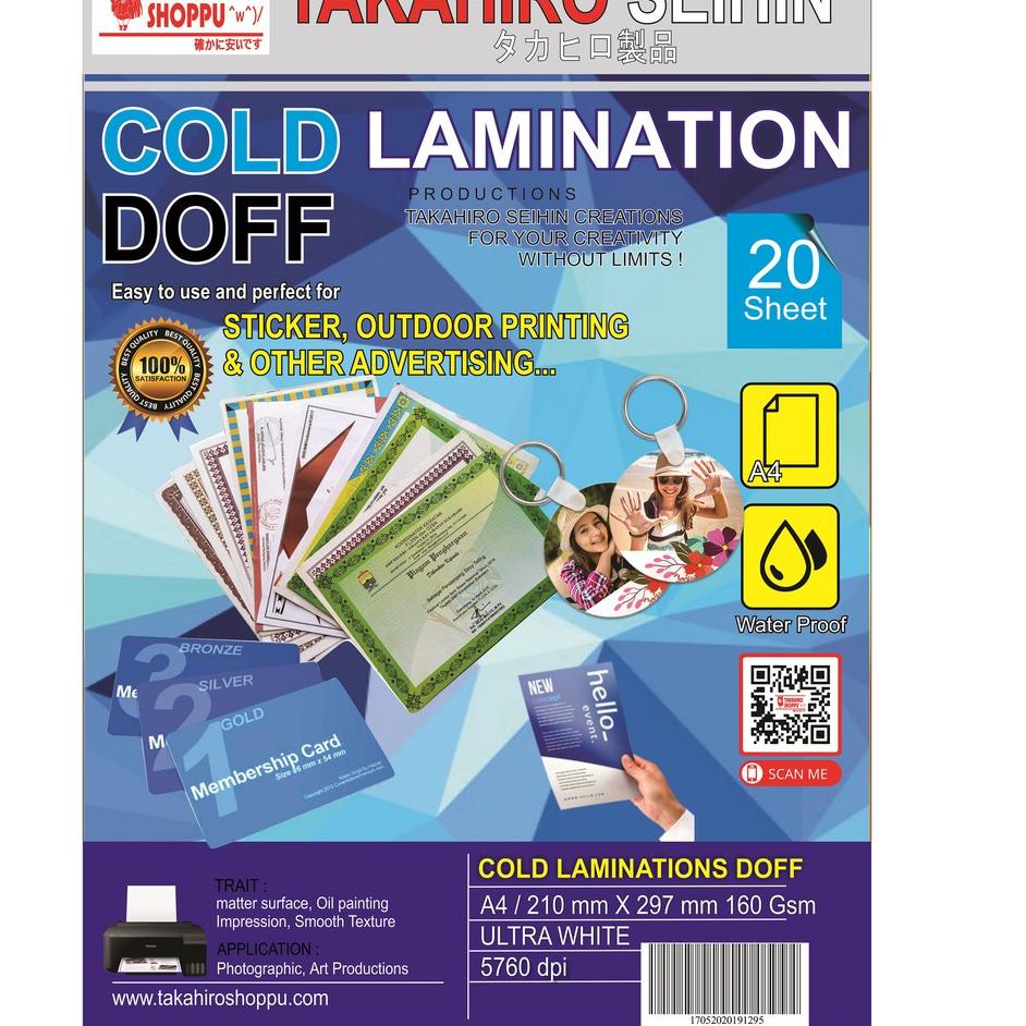 

Terbaik Laminasi Doff / mate A4