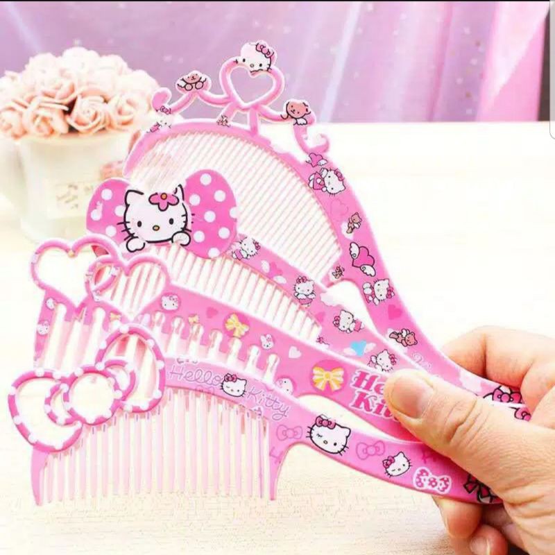 sisir rambut anak hello kitty