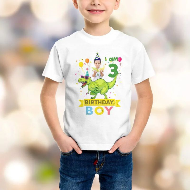 kaos dino cake kaos ultah dinosaurus couple family / kaos Dino/ kaos dinosaurus / kaos Dino anak / k