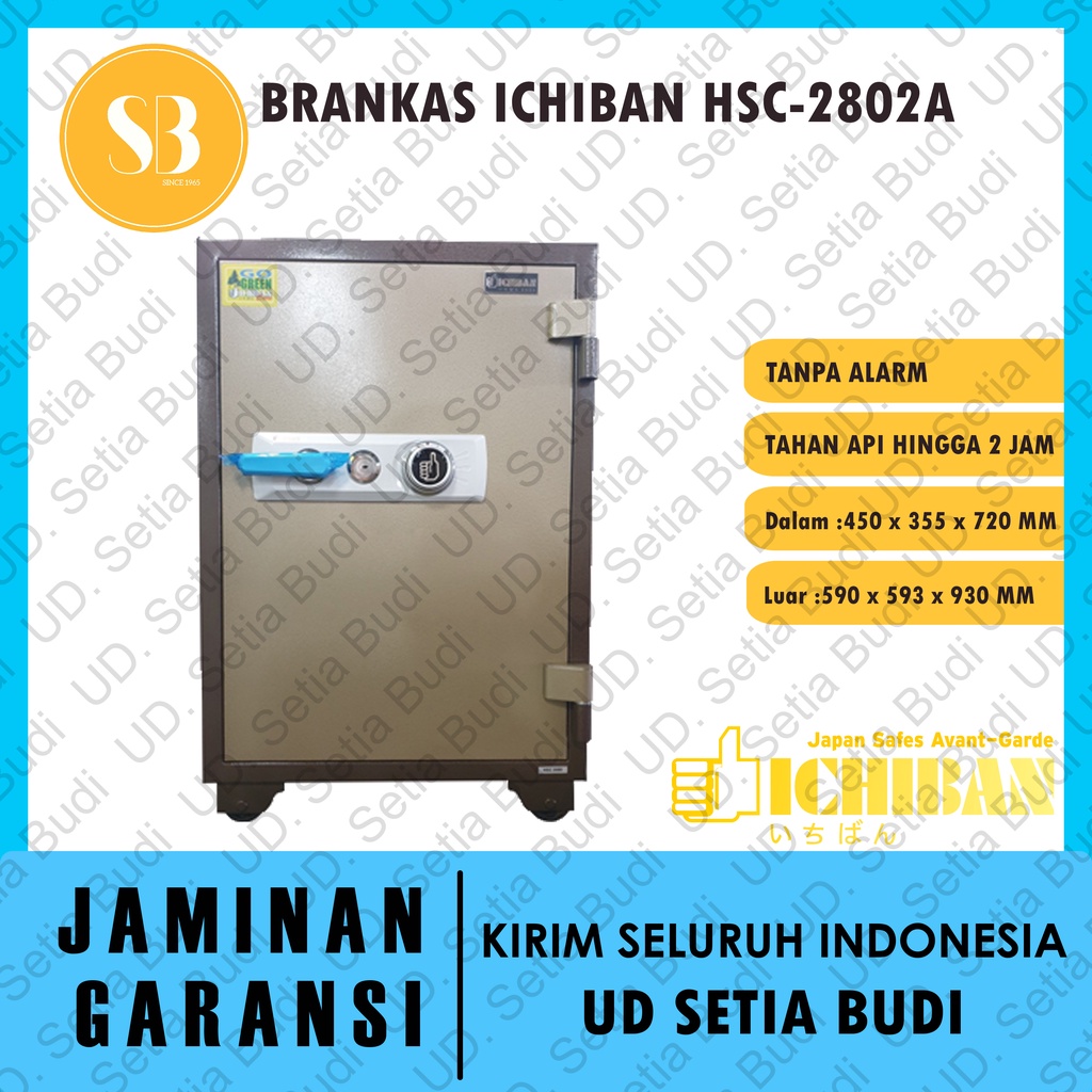 Brankas Ichiban HSC-2802A Tahan Api Non-Alarm 2802 A