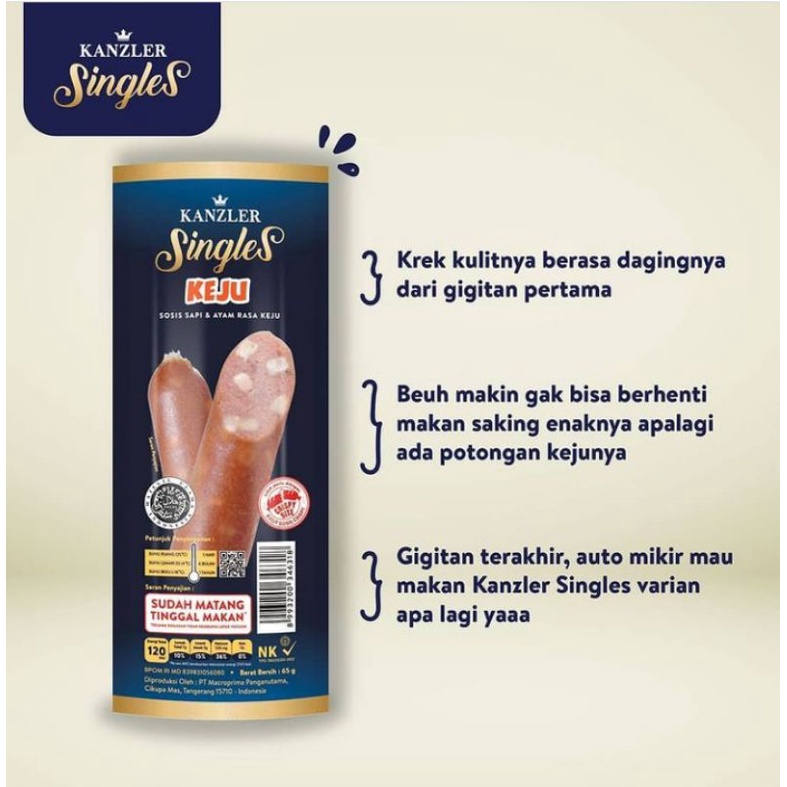 

Kanzler Single Sosis Keju
