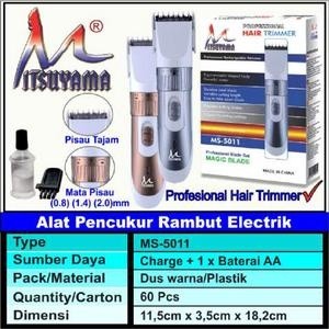 Alat Cukur Rambut dan jenggot Portable Mitsuyama MS-5011 Sistem Charge / cas