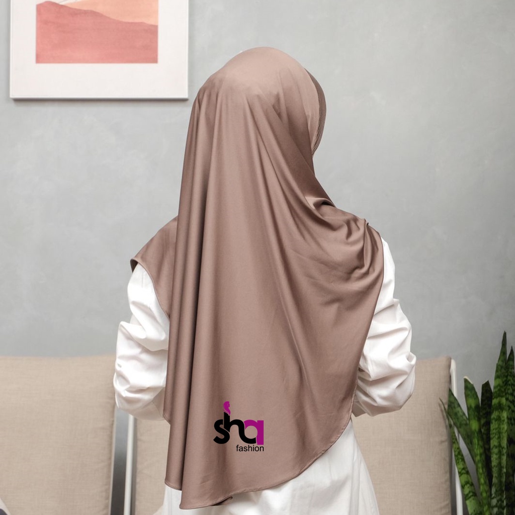 SHA - Jilbab Instan Khimar Jersey Pinguin Premium-3