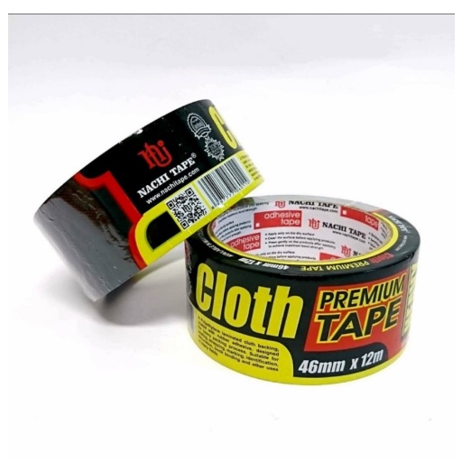 

Lakban Kain Hitam / Cloth Tape NACHI 2 Inch (46mm x 12m)