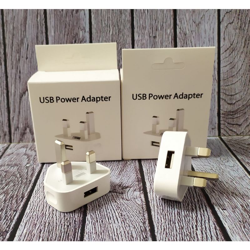 PROMO BATOK CHARGER VIBOX 3KAKI USB POWER ADAPTER 1A