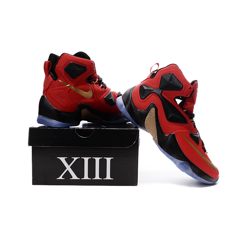 lebron james red and black shoes