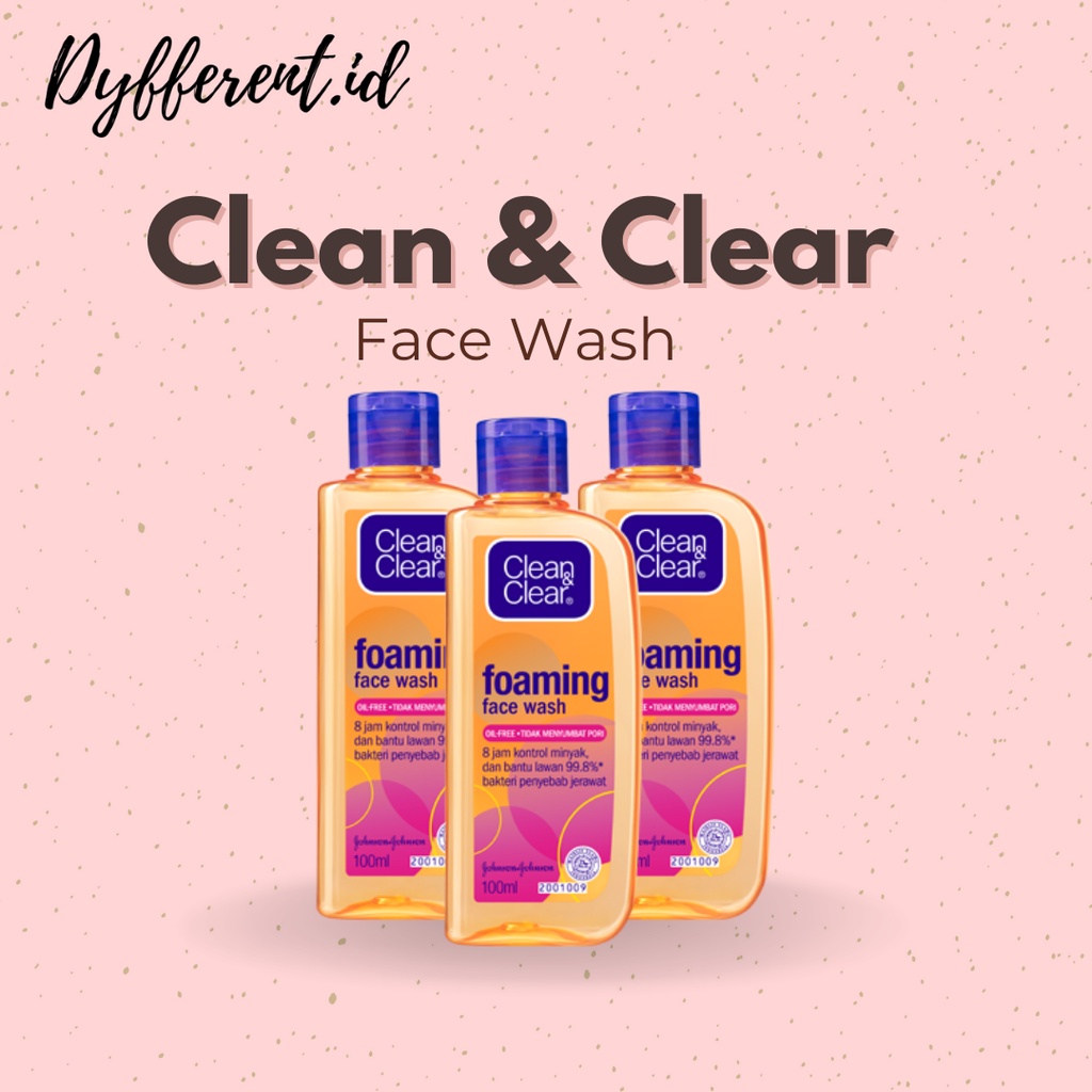 Jual Clean & Clear Facial Wash 100 ML & 50ml | Clean And Clear | Shopee ...