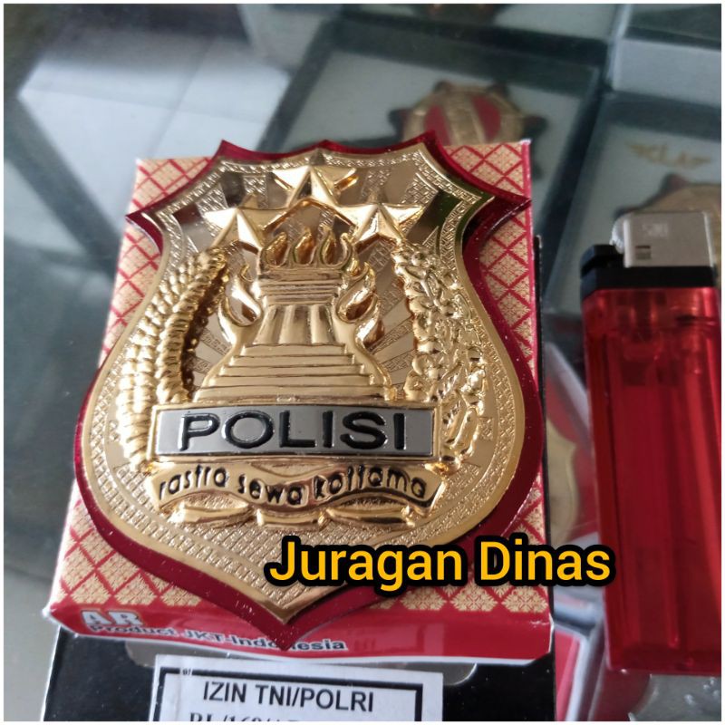 TANDA KEWENANGAN POLRI / POLISI ACRILIK