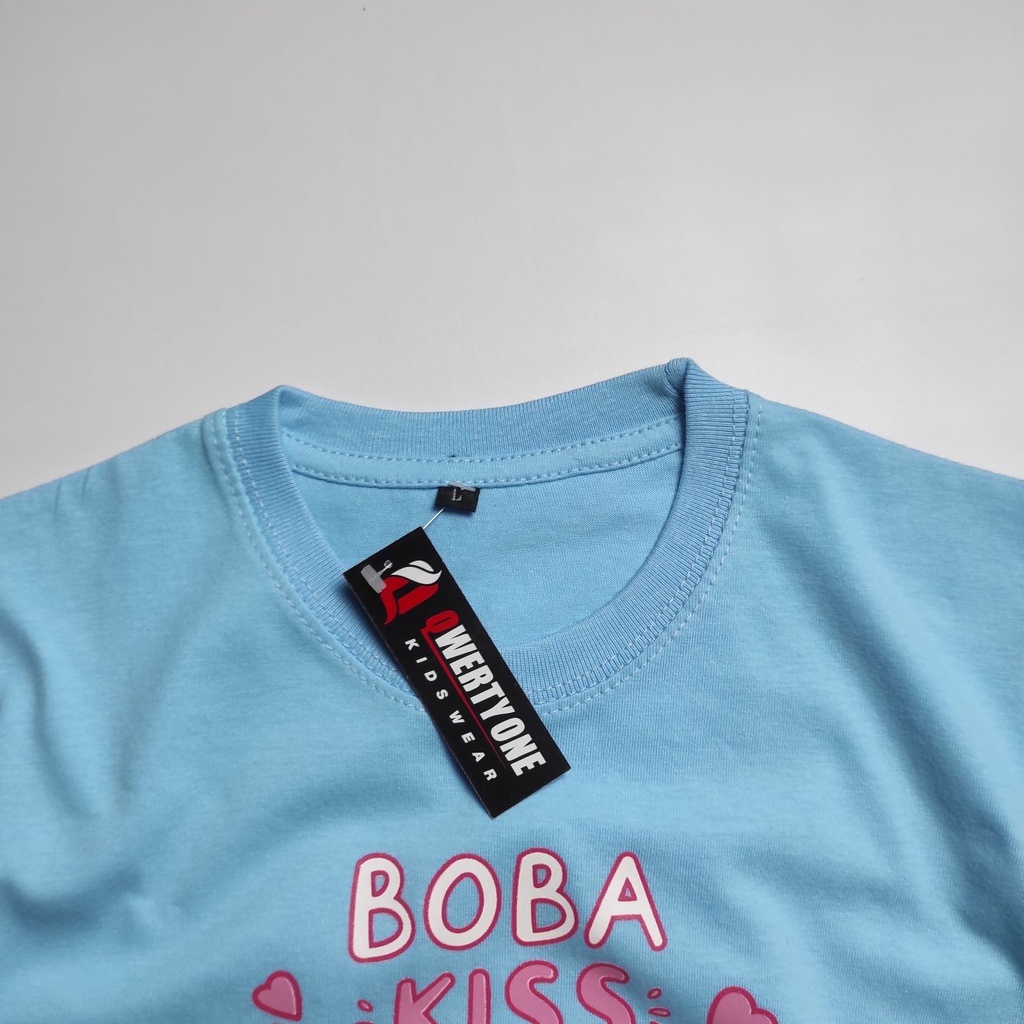 KAOS ANAK PEREMPUAN BOBA KISS TURKISH MUDA 1-8 TAHUN