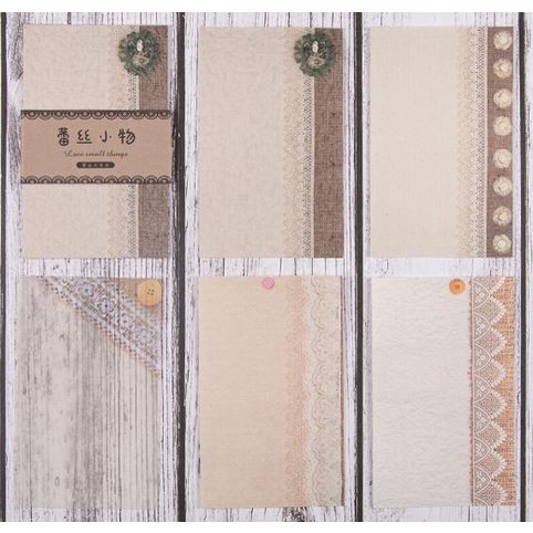 

[RESTOCK] Scrapbook Paper Pack 75x120mm - Lace Weaving Workshop Series (30pcs) - LACE H