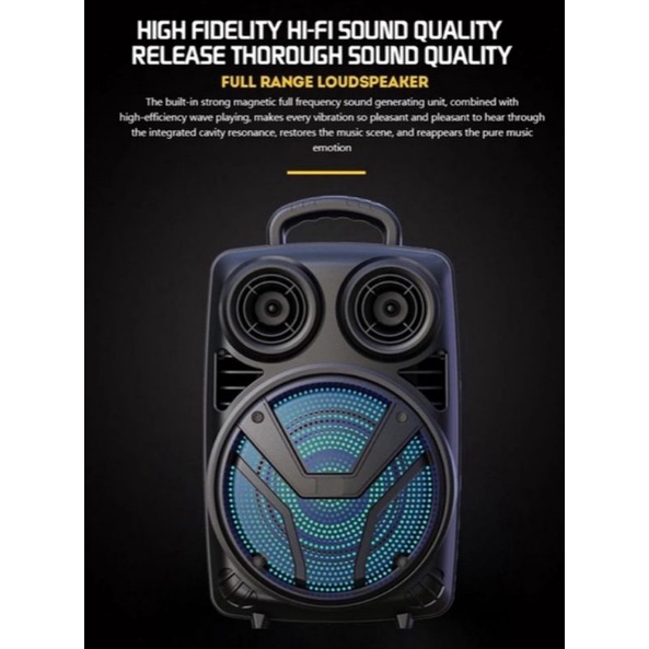 Speaker aktif bluetooth sx-5038/Grand Power 3381 Gratis Mic/Speaker aktif Wireless Radio Fm Portable