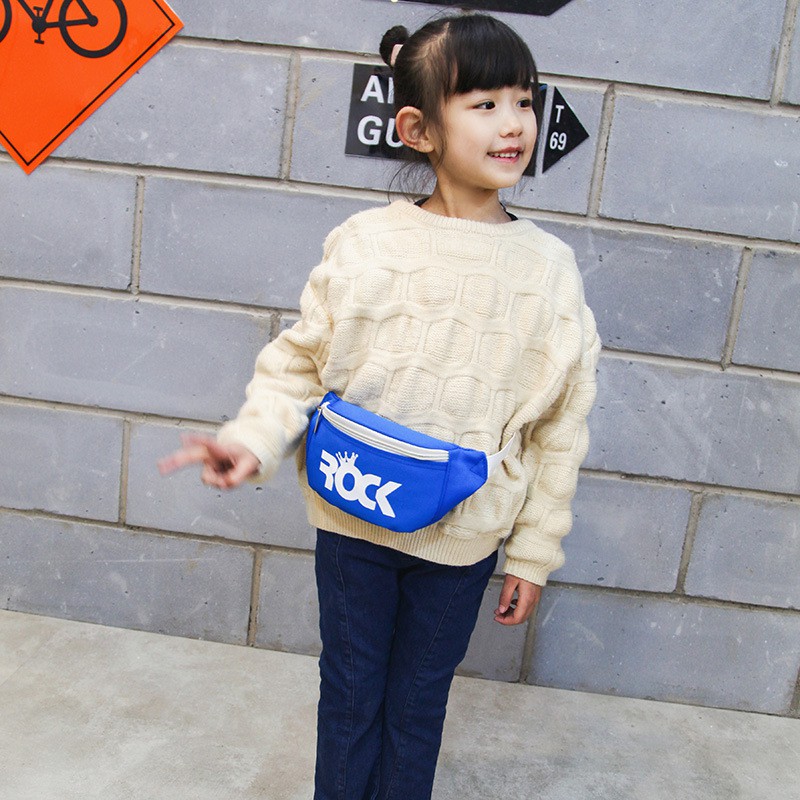 LittleAaron RAFA ROCK Waist bag anak perempuan laki-laki Model tas slempang anak korea motif