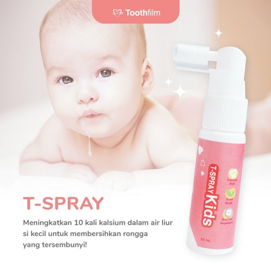 T-Spray Kids Toothfilm 20ml Oral Care Spray Kids T Spray Perawatan Mulut &amp; Gigi Anak Tspray