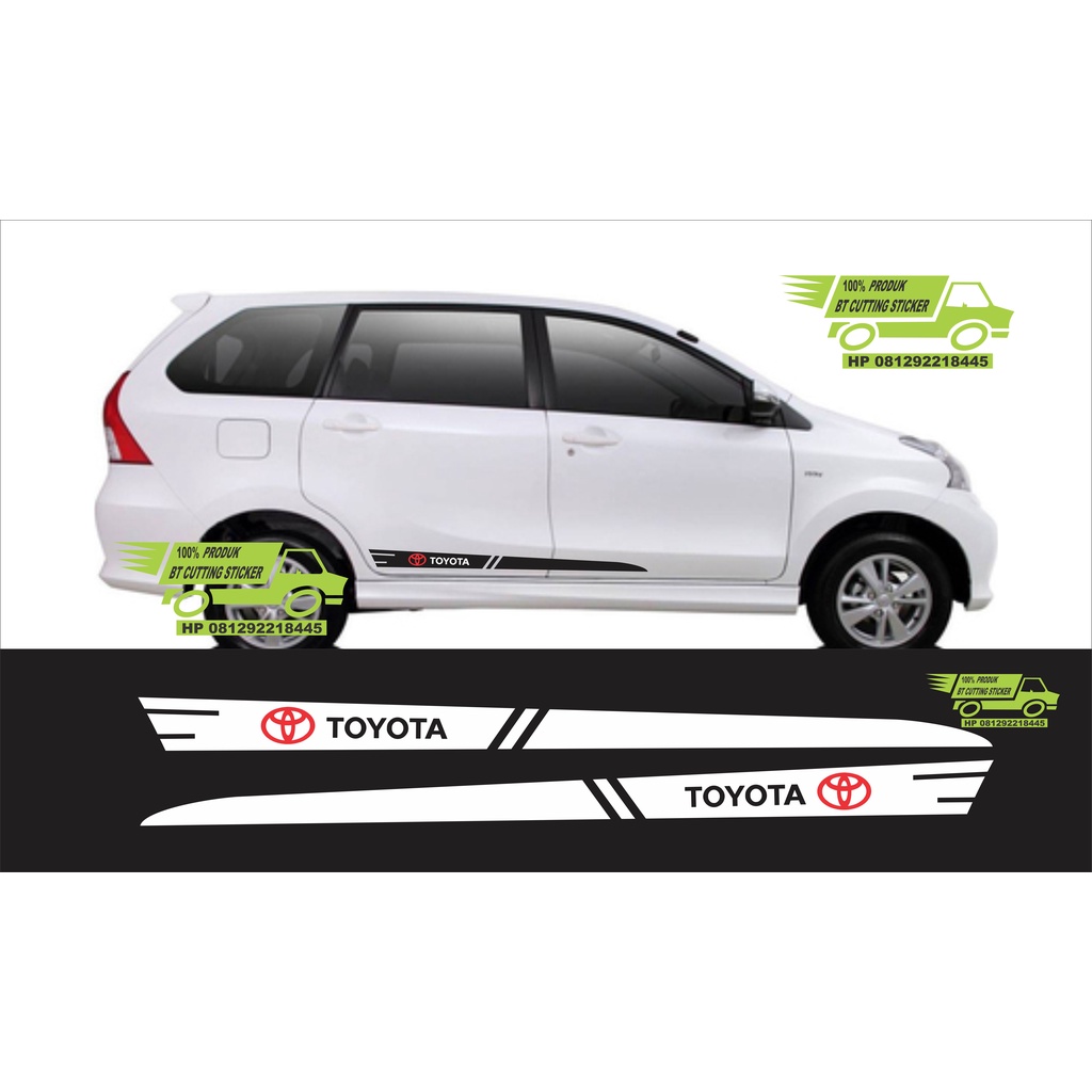 BT sticker mobil avanza stiker mobil avanza list stiker avanza striping avanza stiker avanza stiker 
