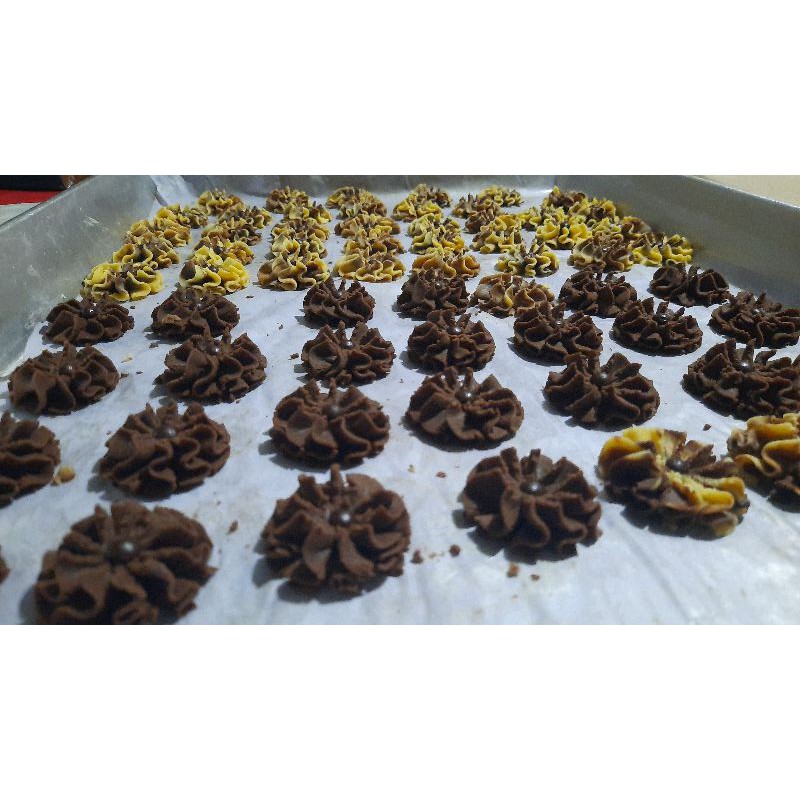 

mawar coklat/choco rose cookies