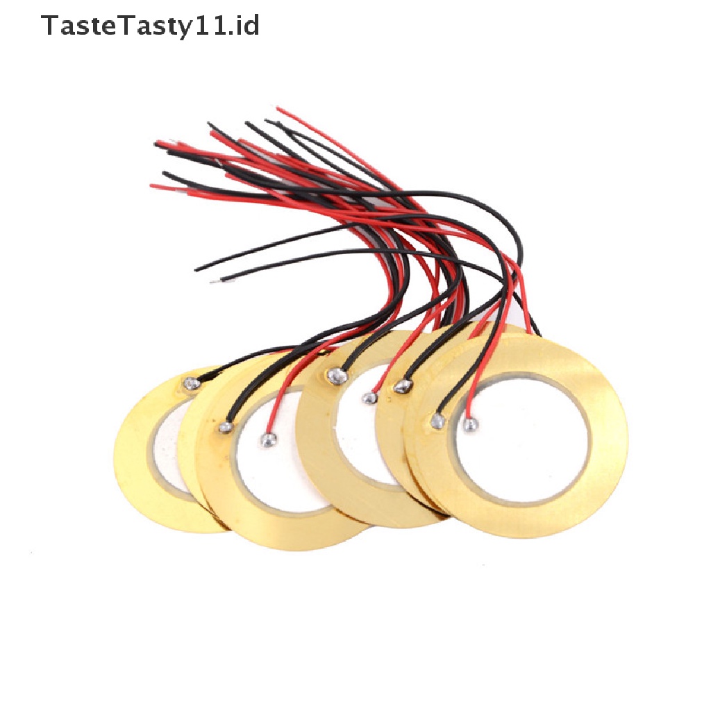 10pcs Disk Drum Sensor Trigger Piezo Elements buzzer Sounder Bahan Tembaga Ukuran 35mm