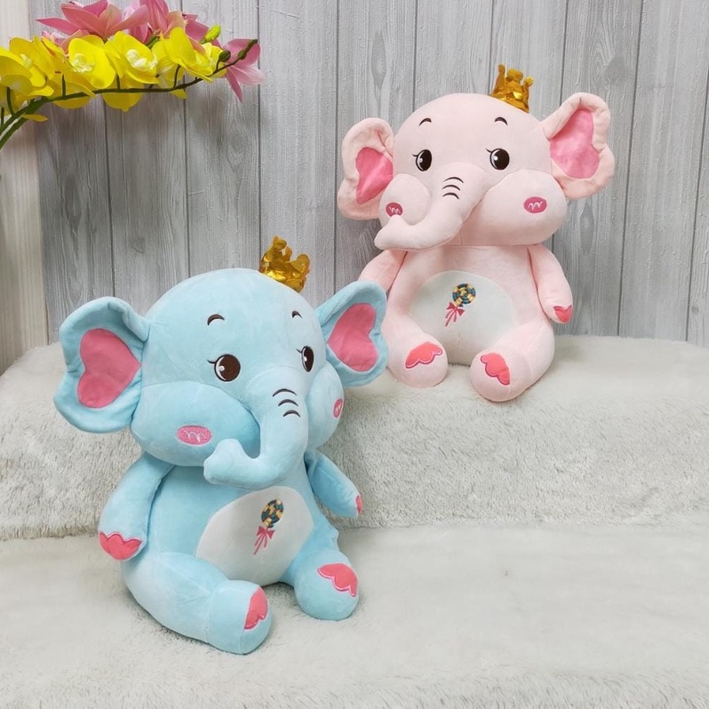 Boneka Gajah Permen Size 15&quot;/35cm/boneka animal/boneka elephant/boneka lucu