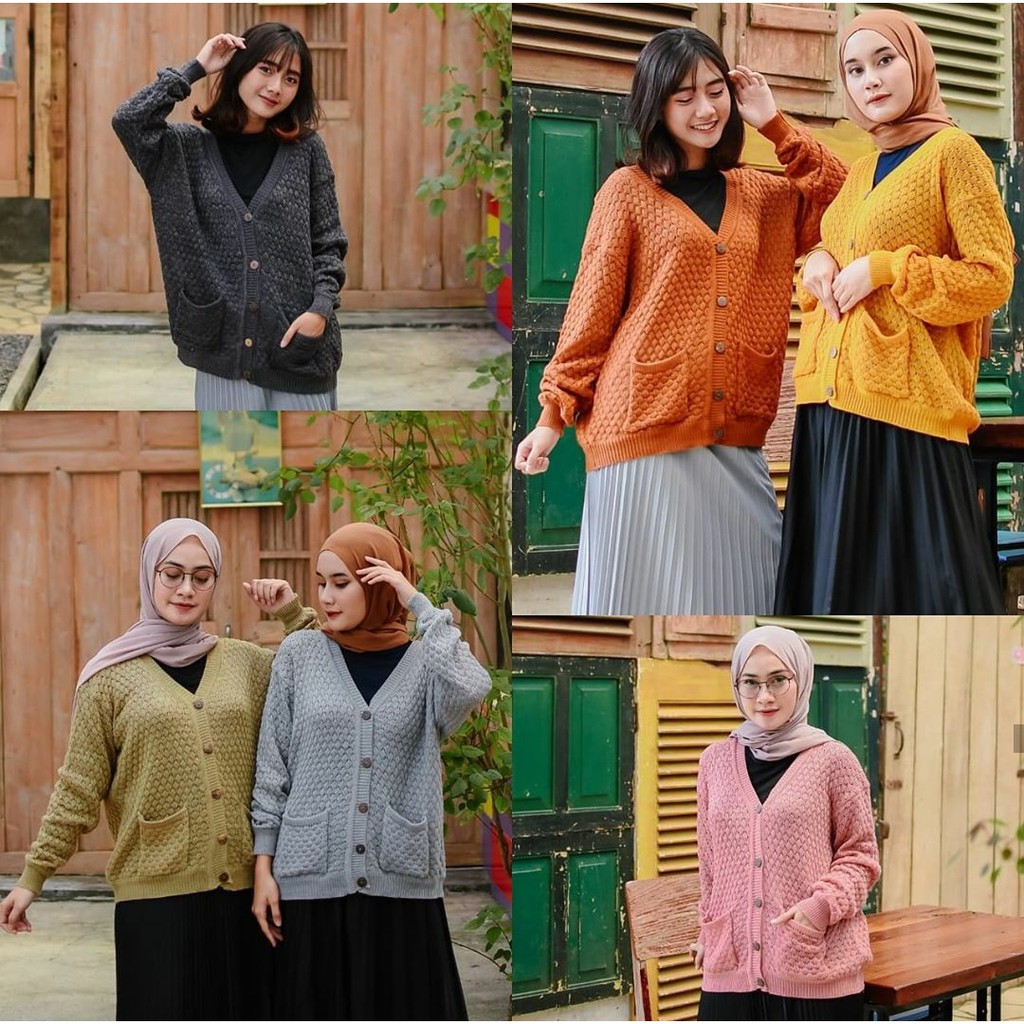 Vienetta Cardi Rajut Tebal