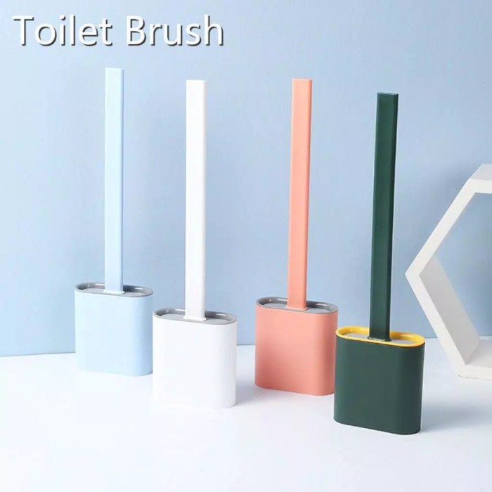 [BAYAR DITEMPAT] Brush Toilet Silicone / Sikat WC Silikon
