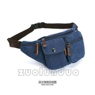 Tas pinggang kanvas mugu 8688 (tas import, tas santai, tas