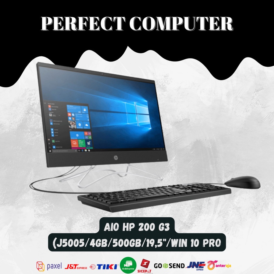 PC AIO HP 200 G3 J5005 ( 4GB / 500GB / 19,5" / WIN 10 PRO )