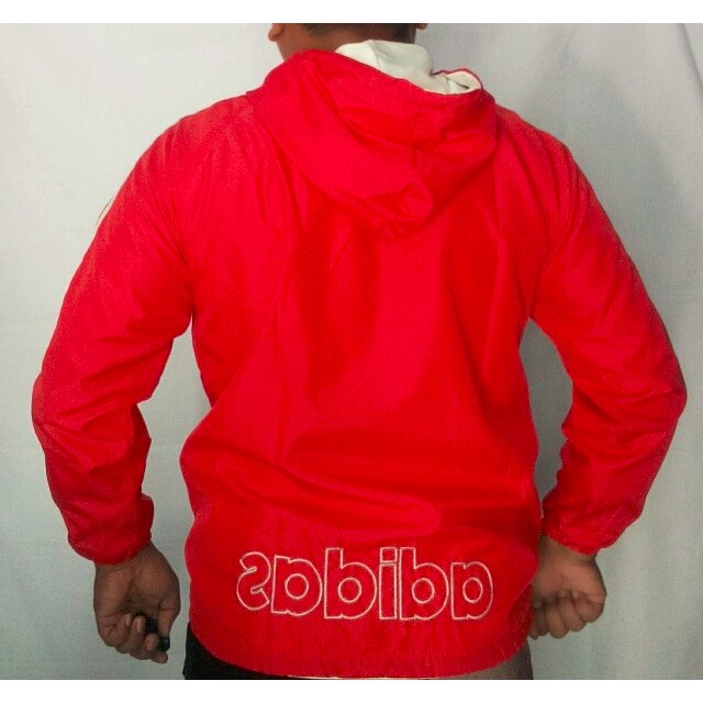 Jaket Parasut Adidas Merah