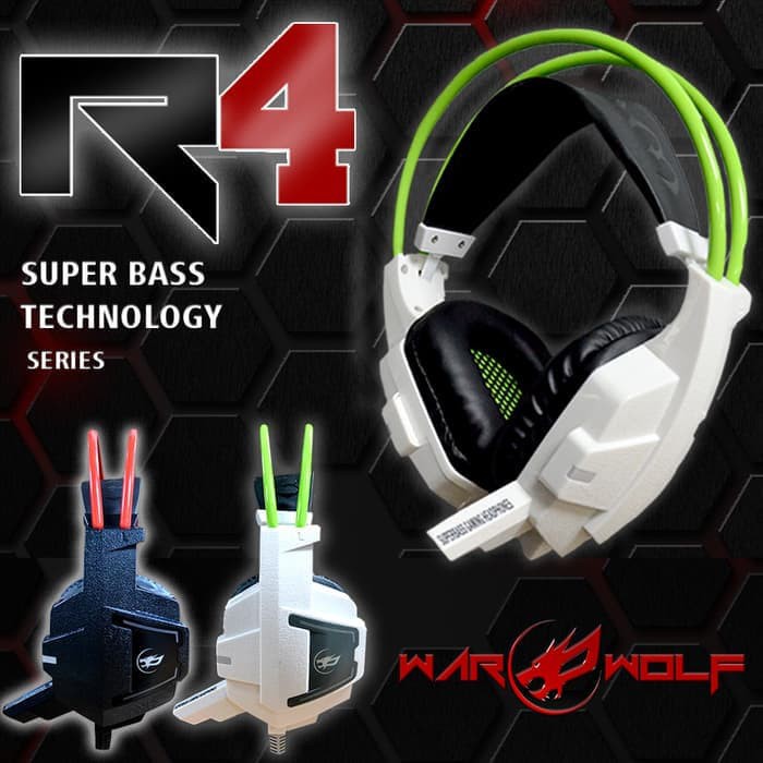 Headset Gaming Warwolf R4 Gaming Headset