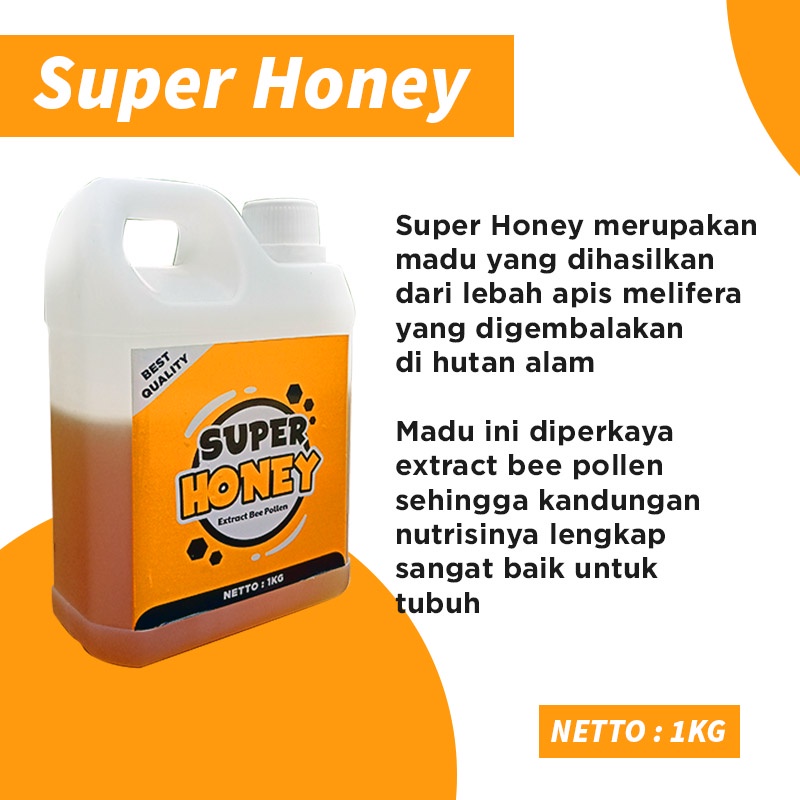 Madu Super Asli Murni Dari Alam Tanpa Campuran 1 Kg