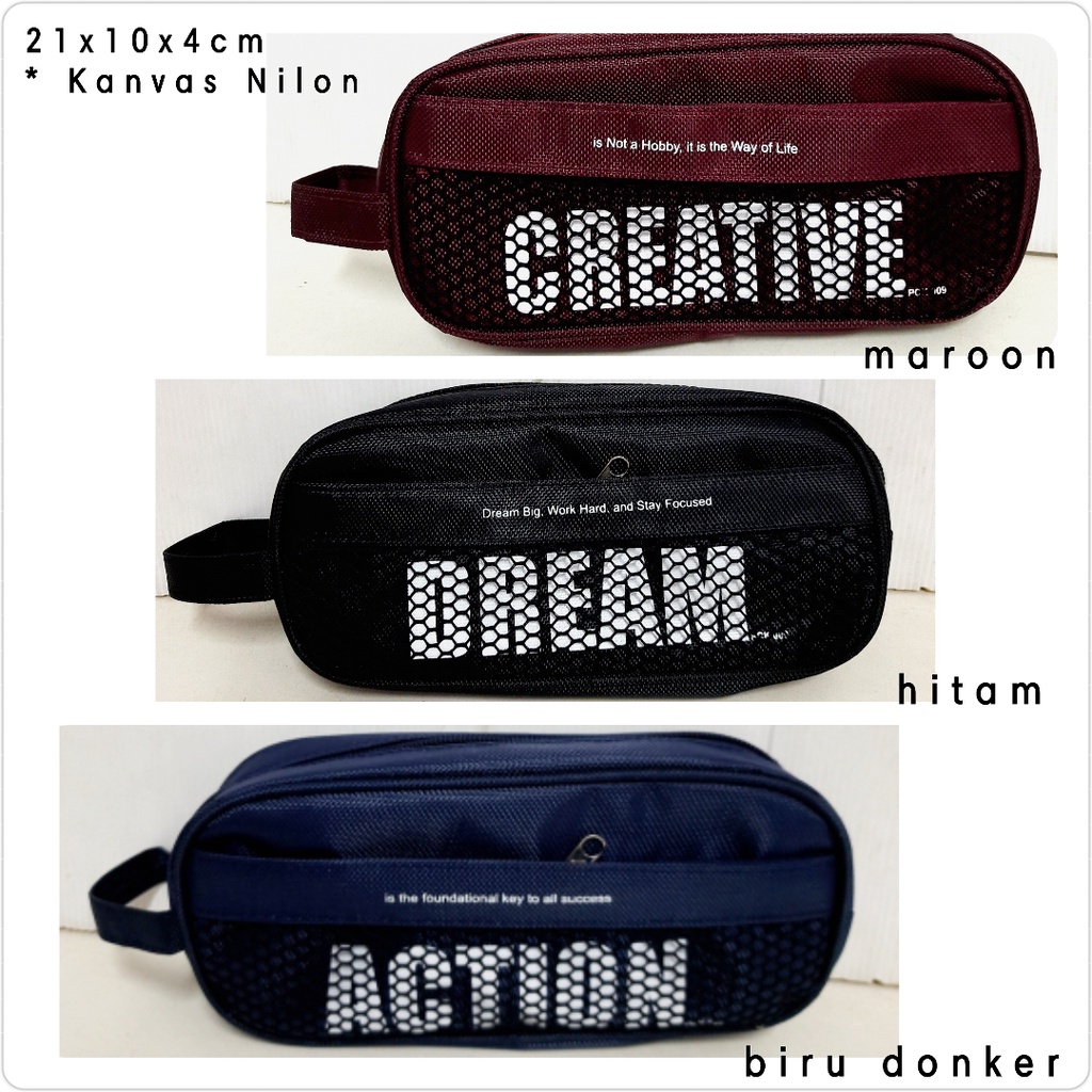 

Kotak / Tempat Pensil Nilon Kanvas Canvas (Jaring-03)