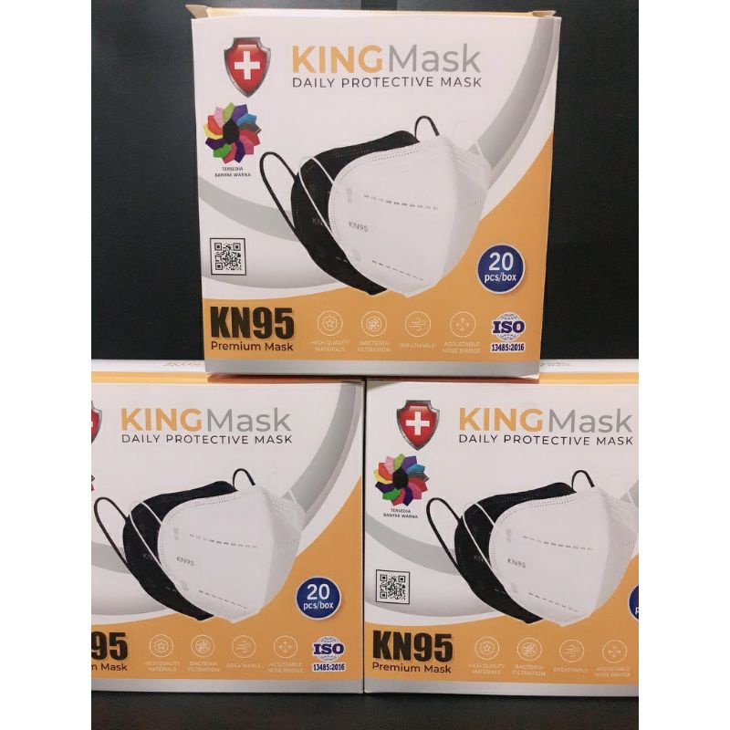 masker kn 95 king mask warna putih